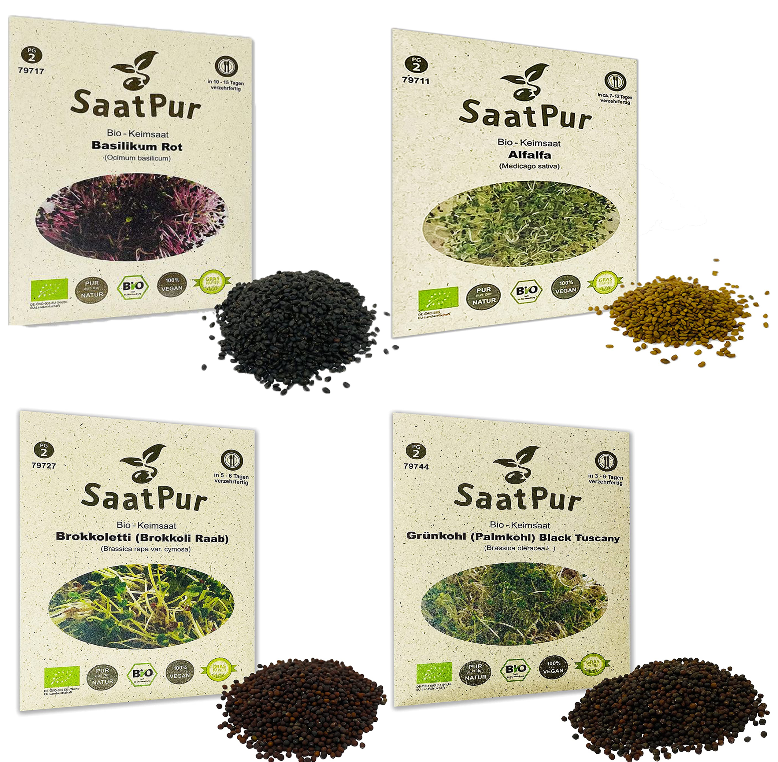 BIO Keimsprossen Set - Superfood MIX Mischung Keimsaat