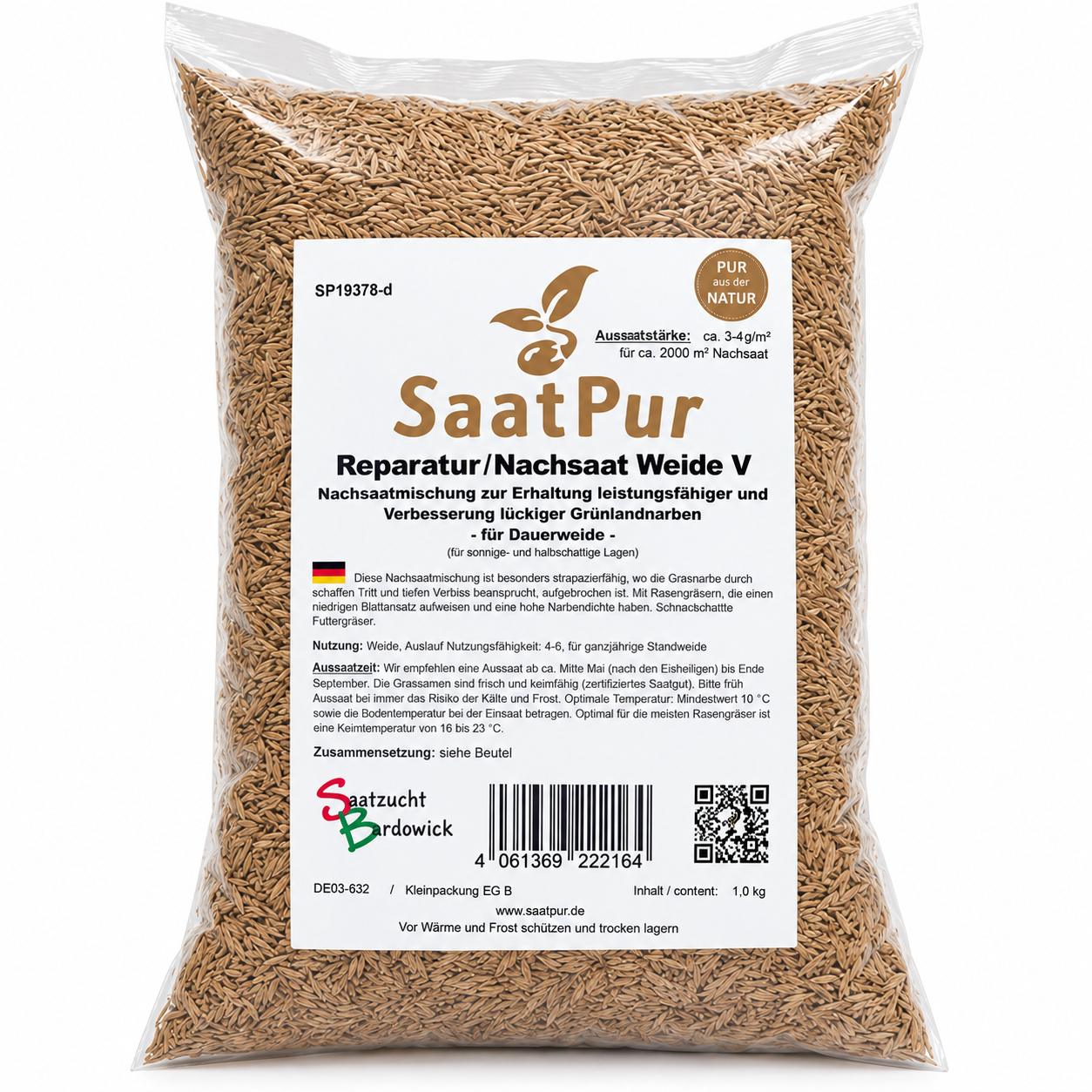 SaatPur® Reparatur/Nachsaat Weide V – 1 kg