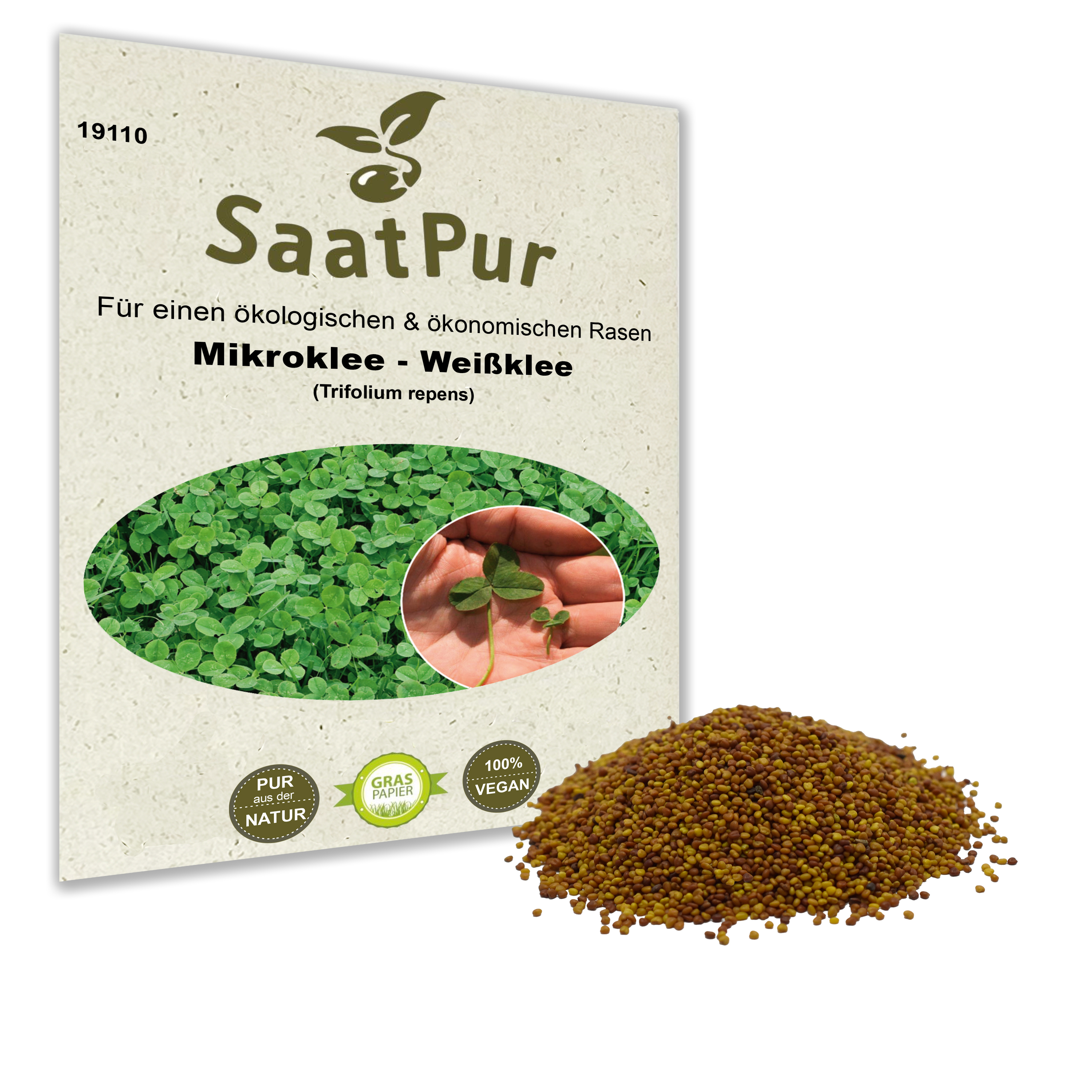 Saatgut Mikroklee, 100 g Naturrasen, Pipolina