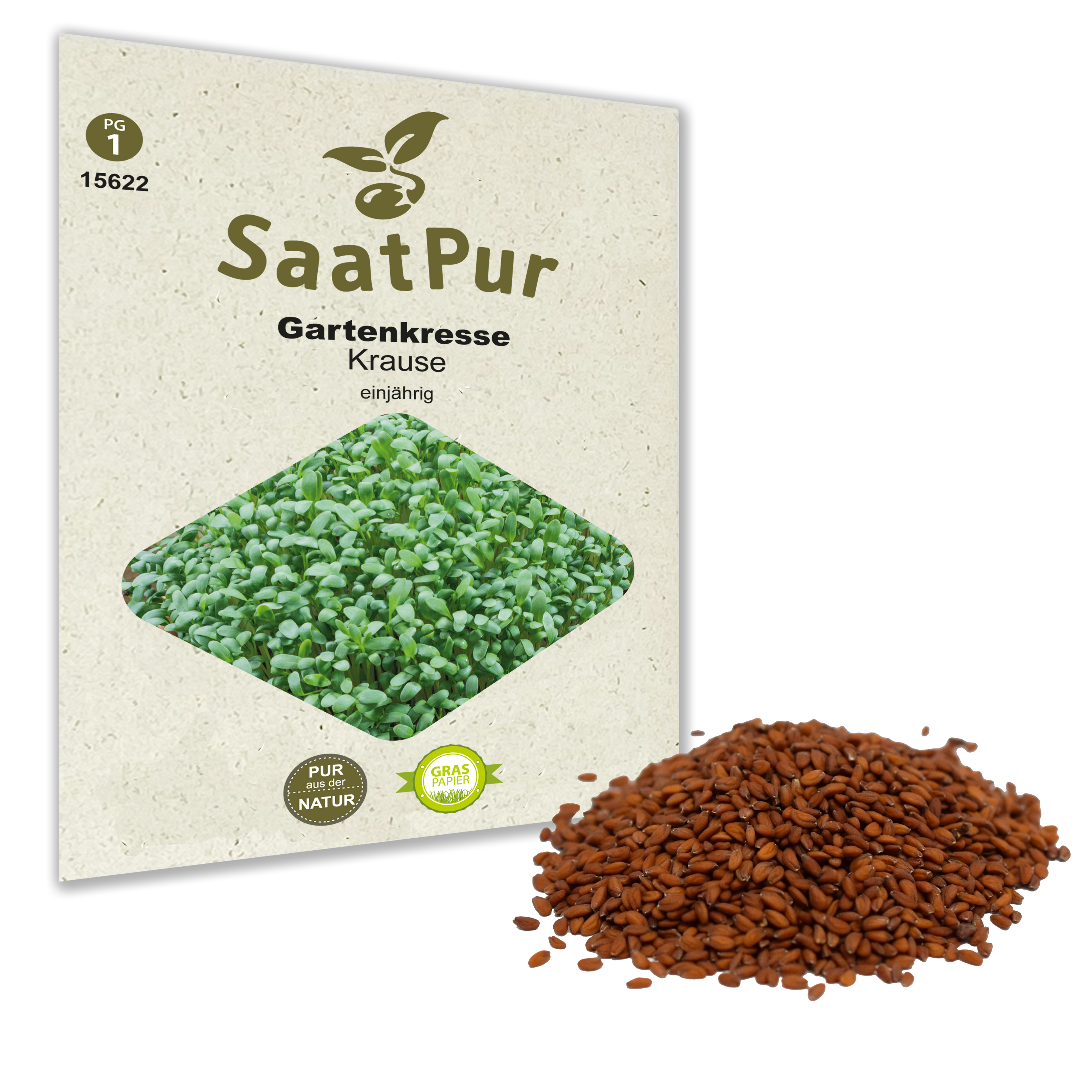 Gartenkresse - krause - für ca 2500 Pflanzen