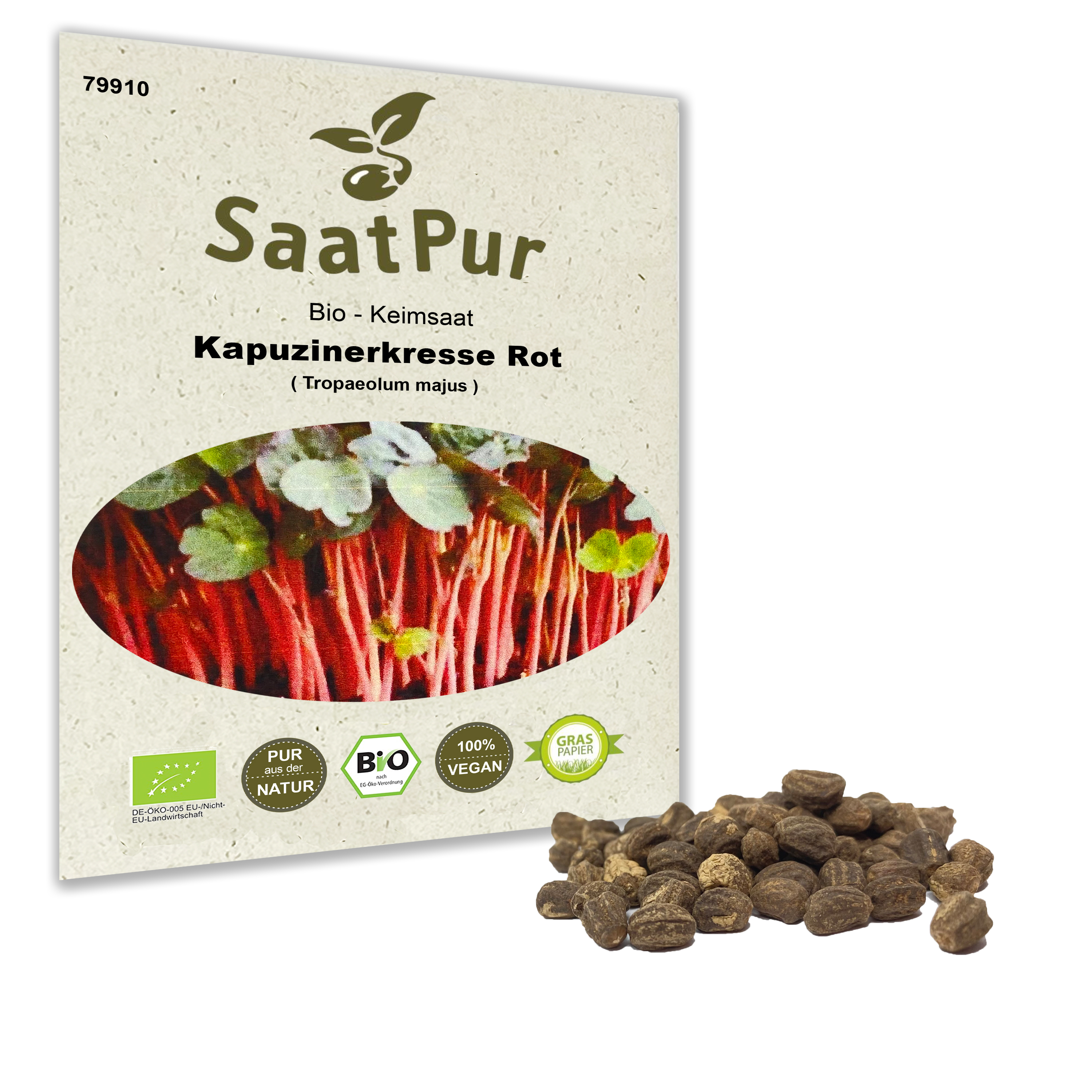 BIO Keimsprossen Kapuzinerkresse Rot Keimsaat Microgreens