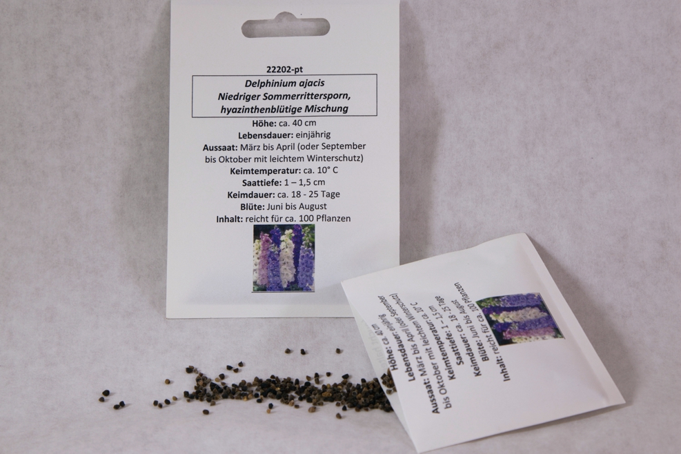 Sommerrittersporn, Hyazinthenblütige Mischung, niedrig