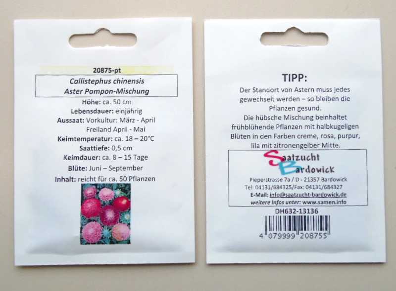 Aster Pompon-Mischung