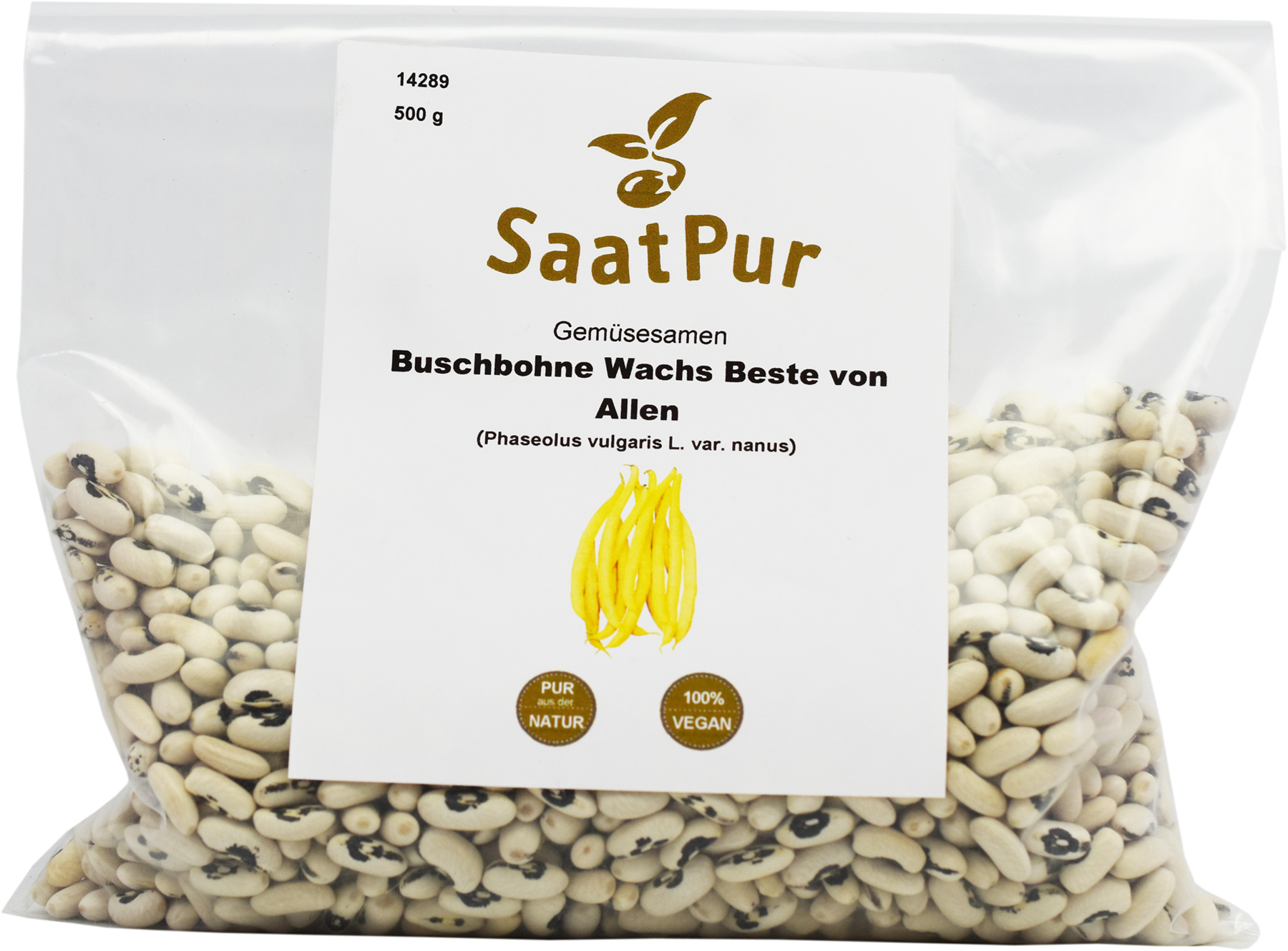 Buschbohne Wachs Beste von Allen - Großpackung 500 g - gelbe Wachsbohne