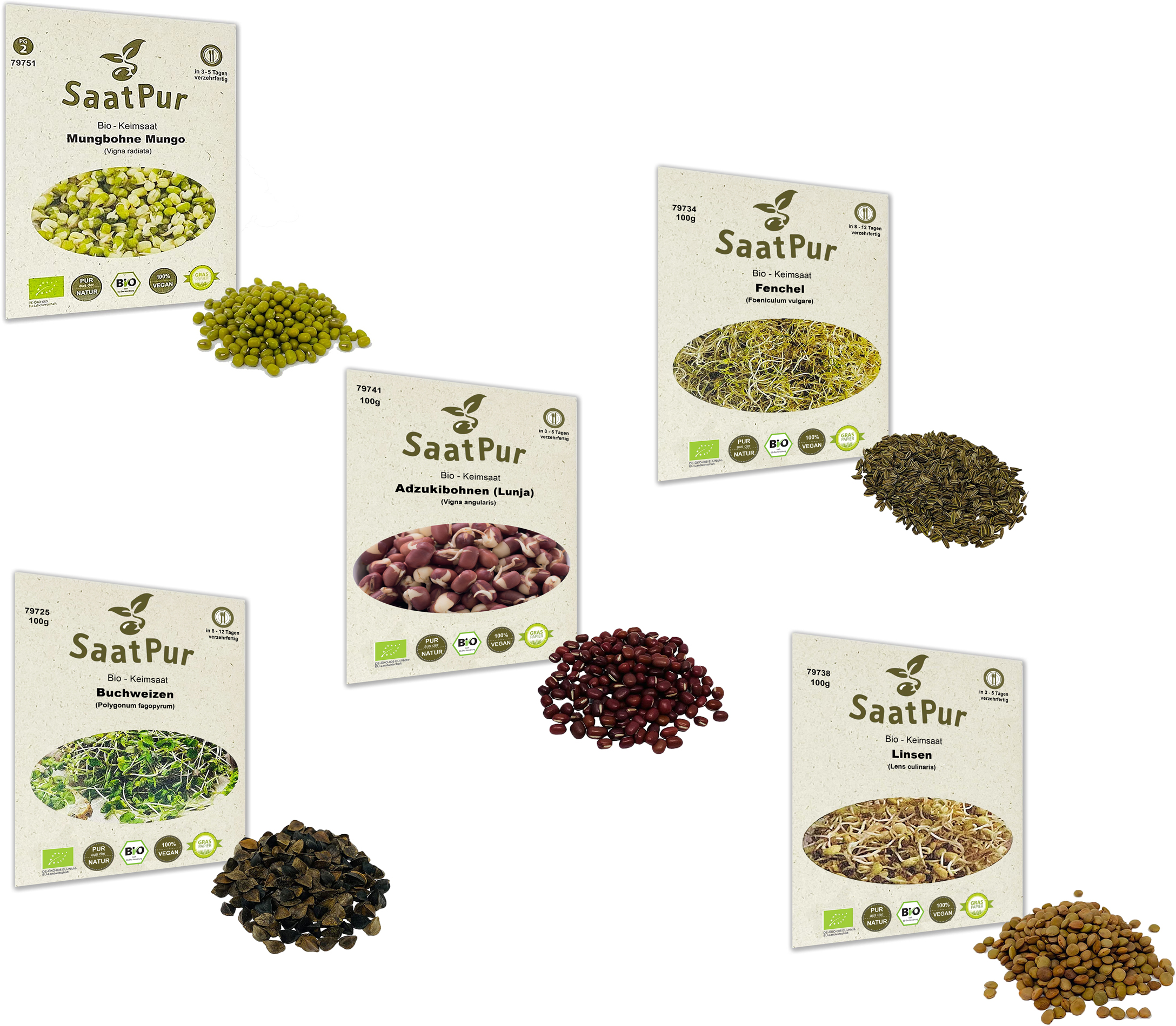 BIO Keimsprossen Anti Stress MIX Mischung Keimsaat