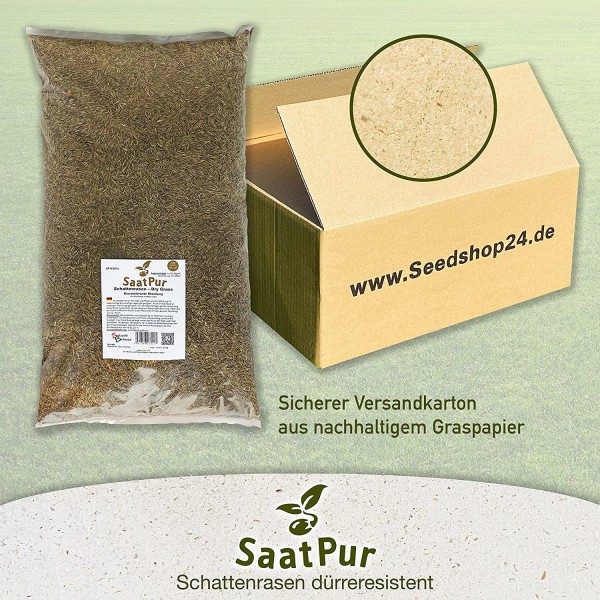 SaatPur® Rasensamen dürre Schattenrasen 2,5kg Trockenrasen