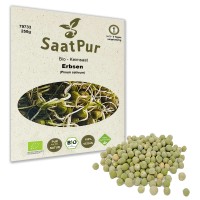 Bio Keimsaat für Sprossen Erbsen Keimsprossen Microgreens Vegan Bio Keimsaat für Sprossen Erbsen Keimsprossen Microgreens Vegan