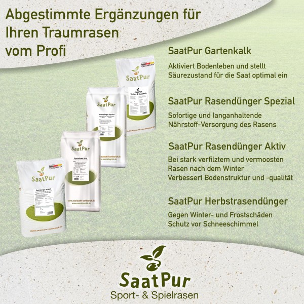 SaatPur® Rasensamen dürre Schattenrasen 2,5kg Trockenrasen
