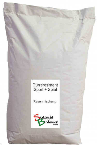 Dürreresistente Rasenmischung Sport + Spielrasen strapazierfähig - grün trockener Standort Nachsa