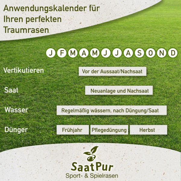 SaatPur® Rasensamen dürre Schattenrasen 2,5kg Trockenrasen