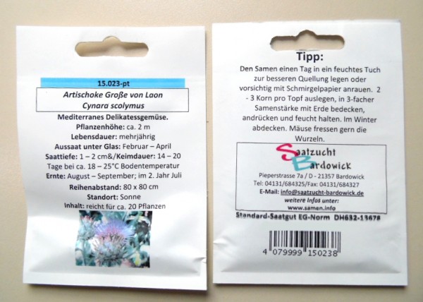 Artischoke Große von Laon