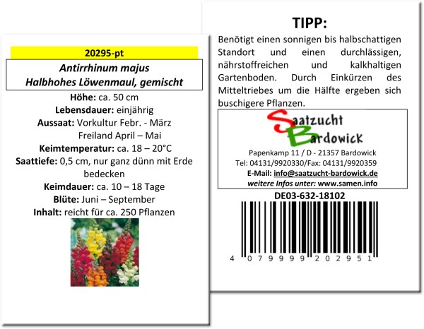 Halbhohes Löwenmaul, gemischt