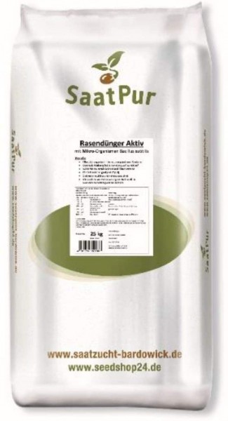 SaatPur® Rasendünger Aktiv gegen Moos NPK Dünger SaatPur 25Kg