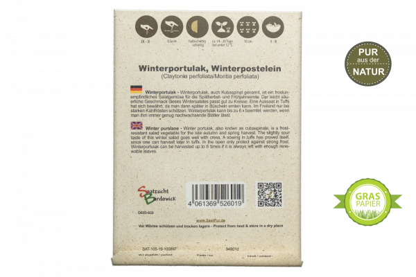 Winterportulak (Winterpostelein) - für ca. 1500 Pflanzen