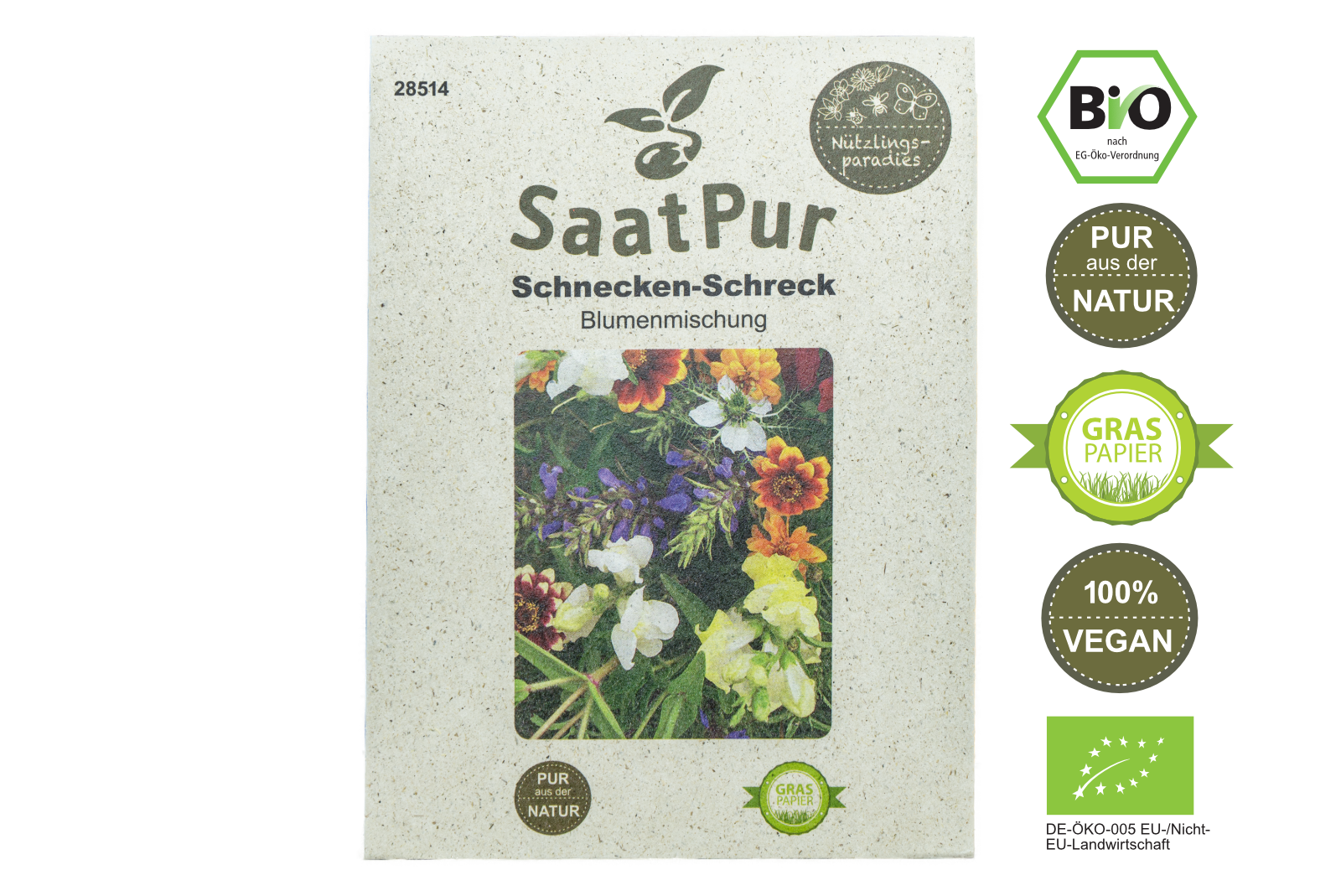 SaatPur Salatrauke Rucola für ca 600 Pflanzen GRASPAPIER